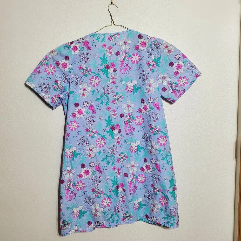 VTG Lati Fashion 3X Floral house coat moomoo Embroidered grannycore pockets - Picture 2 of 10